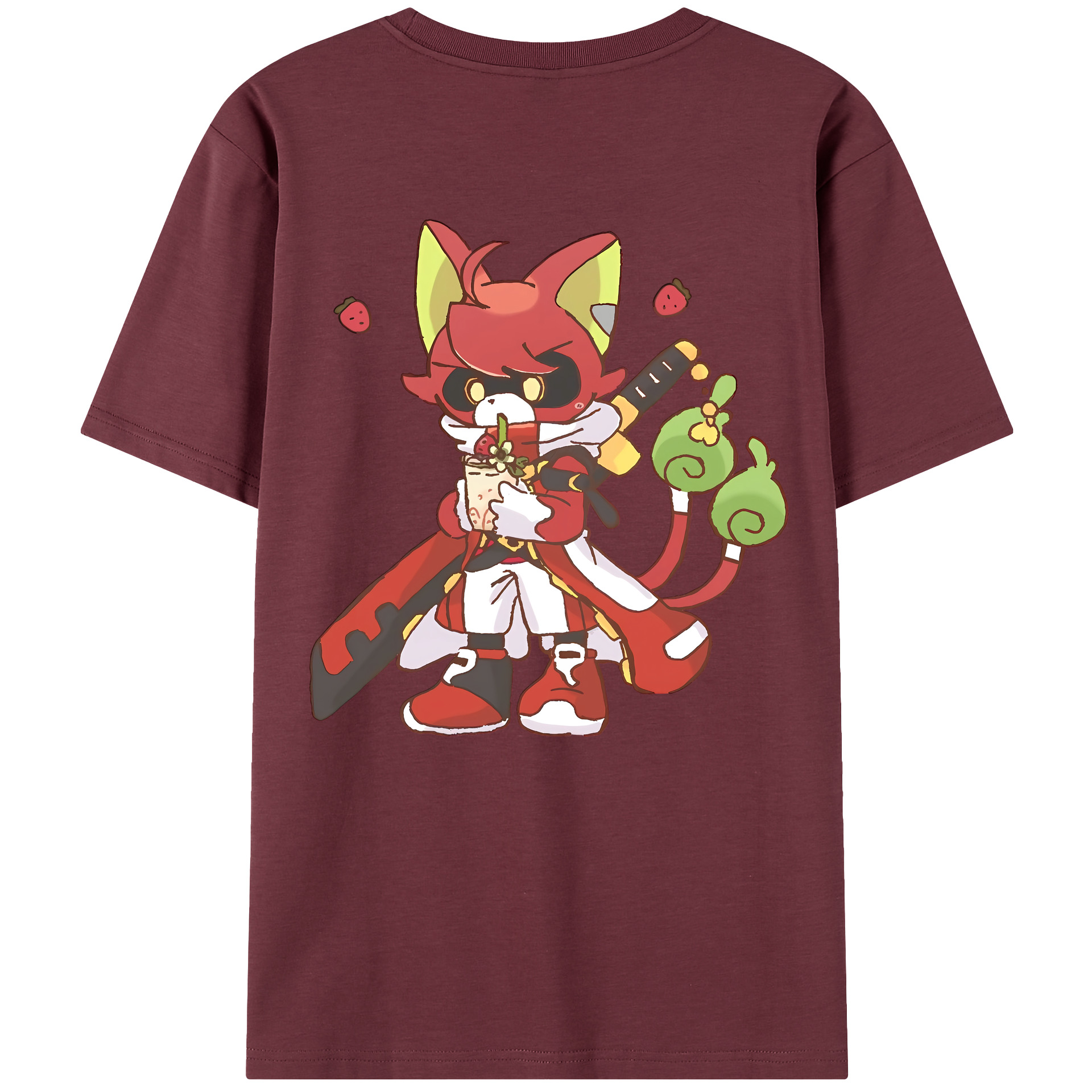 （画像用） 妖怪ウォッチ Yo-kai Watch 綿100％半袖Tシャツ（背面プリント）